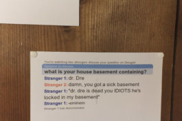 Elena Radice, You’re watching two strangers (detail), 2015