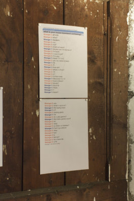 Elena Radice, You’re watching two strangers (detail), 2015